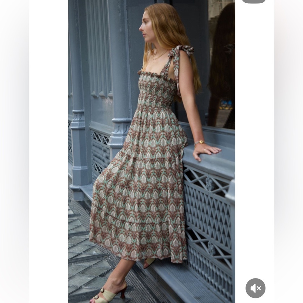 Hill House Ribbon Ellie Nap Dress. Pinecone Sage. S. NWT. - Picture 9 of 9